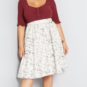 NWT ModCloth A-Line Skirt